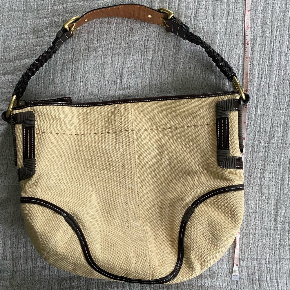 Coach Angora Straw Hobo 4711